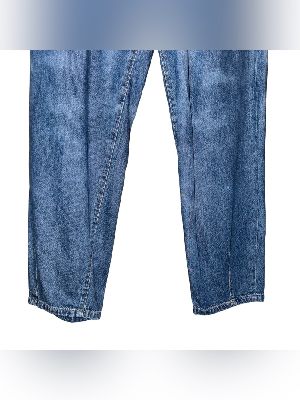 ANTHROPOLOGIE Pilcro The Breaker High Rise Pleated Leg Jeans Tapered Size 26 - Picture 6 of 14
